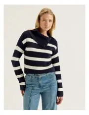 [REVIEW] Johnstone Stripe Jumper in Ink