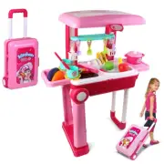 Kids Toddlers Kitchen Cooking Chef Pretend Play Toy Set Gift With Lights Sounds