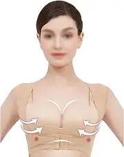 Adjustable Chest Brace Women Posture Correction Brace for Hunchback Posture Corset Shoulder Posture,Beige-S