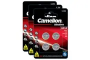12pc Camelion Alkaline LR43 AG12 Button Cell Batteries For Calculator Car Keys