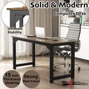 Fin Computer Desk Study Office Storage Oak Pc Laptop Table Student Home Writing Tabl