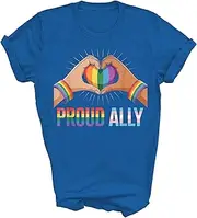 [Generic] Proud Ally Pride LGBT Transgender Flag Heart Gay Lesbian LGBTQ Unisex Shirt Men Women Gift