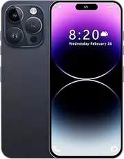 MMY I14 Pro MAX Unlocked Cell Phone, Long Battery Life 6.82" HD Screen Unlocked Phones, 6+256GB Android 13 Smartphone with 128G Memory Card, Dual SIM/Fingerprint Lock/Face ID/GPS (Blue Titanium)