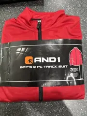 And1 boys size small 6/7 red tracksuit two-piece