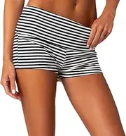 [NUFIWI] Women Low Waist Lounge Shorts Fold Over Skinny Pajamas Shorts Summer Casual Pj Bottom Sleep Shorts