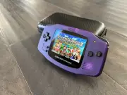 Nintendo Gameboy Advance GBA Funnyplaying IPS Screen and Glass Lens - Purple