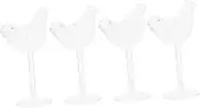 BESTOYARD 1Set Creative Bird Wine Goblets Cocktail Glass Transparent Design for Parties Banquets Home Bar Use Premium Glass Material