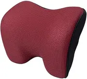Luxshiny Red Travel Head Neck Cushion Head Neck Pillow Head Car Seat Headrest Pad