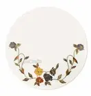 Antique Design Inlay Work Coffee Table Top Round Marble Sofa Side Table for Home