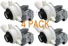 (4 PACK) Whirlpool W10276397 Washer Drain Pump AP4514539 PS2580215