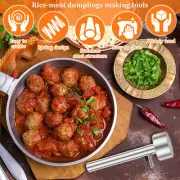Falafel Scoop Stainless Steel Falafel Meatball Maker Spring Design Falafel d'/