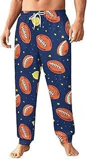 [Generic] Men's Sweatpants, Crisp Football Illustration-44, Polyester Joggers, Sweatpants Jogging Pants for Workout Running