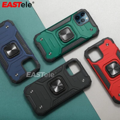 For iPhone 16 15 14 13 12 11 Pro XS Max XR 7 8 Plus Shockproof Case Ring Cover