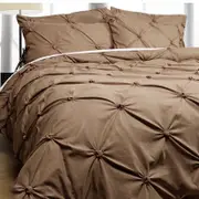 Accessorize Puffy Quilt Cover Set Latte Single