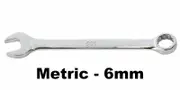 888 T811006 - Ring Open End Spanner Metric 6mm