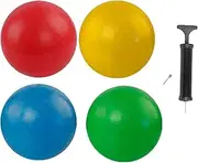 JWQFBC Playground Balls Set of 4 Toys Games Bouncing Balls for Yard Outdoor Sport