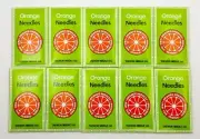 100 ORANGE OVERLOCK SEWING MACHINE NEEDLES #B27-16-OR