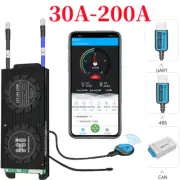 12S 36V 30A-200A Smart BMS Battery Protection Board + Bluetooth UART/485/CAN
