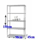 【空間魔坊】荷重耐重型五層鐵力士架 90x45x150高cm 9045(波浪架 鐵力士架 鐵架 收納 層架 置物架)