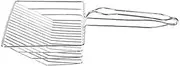 Happyyami Cat Litter Shovel Holes Clumping Chat Functional Stainless Litter Shovel Scoop Cleaning Lightweight Handle Easy Long Excrement Pet Remover Silver Stainless Steel