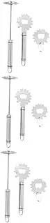 Happyyami 3sets Grill Scraper Barbecue Tool BBQ Scraper Barbecue Grate Grill Cleaner 3pcs*3