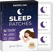 PATCH4U 168 Sleep Patches for Adults Extra Strength - Fast Acting, 100% Natural Ingredients, Skin-Friendly & Easy To Apply, Apply Before Sleeping, For Men And Women