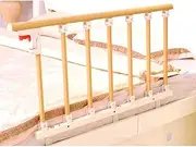 Foldable Elderly Bed Guard Aluminum Alloy Portable Bed Guardrail Hospital Bedside Grab Bar Bumper Handicap Medical Assistance Devices (Color : 5cm, Size : 104cm×50cm)