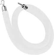 GDPKIALSLZ, Crowd Control Barrier Rope, Thick VIP Stanchion Post Queue Line Barrier Rope, for Hotel Celebration Hospital Bank/(White,1.2M/47Inch/4Ft)
