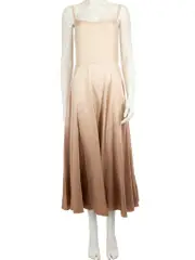 Gradient Silk Midi Dress