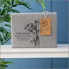 Super King Bed Park Avenue 500 Thread Count Bamboo Cotton Sheet Set Charcoal