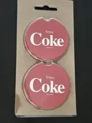 Coca-Cola Promotional Car Coaster Set - NEW/SEALED - for car cup holders