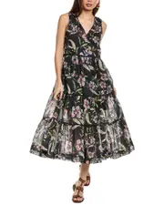 Johnny Was Libbi Tiered Midi Dress