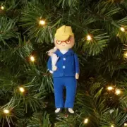 Wondershop Architect felt Christmas tree ornament 6"
