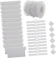 MAGICLULU 1Set Vertical Blinds Replacement Set Curtain Accessories with Bottom Chain Base Weights Bead Clips for Easy Installation and Long Lasting Use Homes