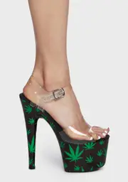 [Ellie Shoes] 709-Ash Platform Heels
