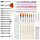 MYR 34Pcs Nail Art Brushes, Nail Art Brush Set, Nail Art Tools, including Nail