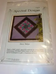 CRAFTS APPLIQUE QUILTING PATTERN SEWING DECO TULIPS MACHINE SPECTRAL DESIGNS 51"