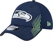 New Era Men's Active Team Color 39Thirty Flex Fitted Cap - NFL Stretch Fit Hat