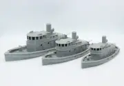 Tug Boat / Patrol Boat Mid-Century WWII 3D Printed