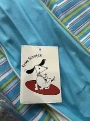 FROM SCRATCH DOG BED COVER/DUVET STRIPED MED RETRO COLORS 100% COTTON BNIP NICE