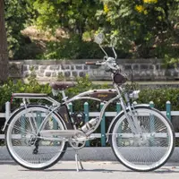在飛比找蝦皮商城精選優惠-復古腳踏車 24寸26寸艾剋複古自行車進口印第安減震老上海經