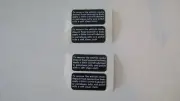 Lionel postwar steam engine smoke labels reproduction (2-pair)