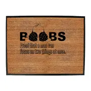 B Bs Proof That A Man Can Focus - Funny Novelty Doormat Man Cave Floor mat