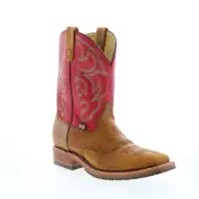 Double H Roger Domestic Square Toe I.C.E. Roper 11" Mens Brown Boots