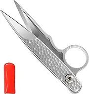 Microcrystalline Steel Tailor Scissors with Protective Case, High Hardness Fabric Scissors, Rust Resistant Sewing Scissors for Cutting Fabric Leather
