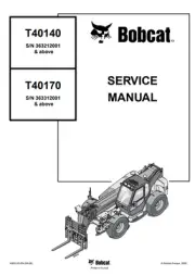 Bobcat T40140 T40170 Telescopic Handler Service Manual