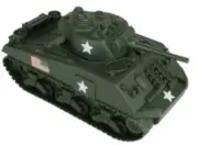 54mm Sherman Tank (Olive Green) (BMC Toys)