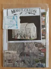 Fold Out Model Card SAXON CHURCH WITH VICTORIAN WEDDING New
