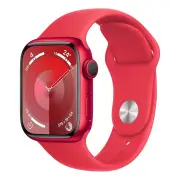 Apple Watch Series 9 GPS 41mm Red Aluminium Case w/ Red Sport Band - S/M