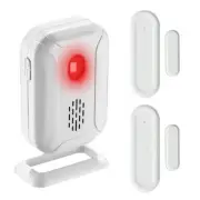 2PK Magnetic Sensors Detector Alarm Door Window Chime Alert for Home Store Shop